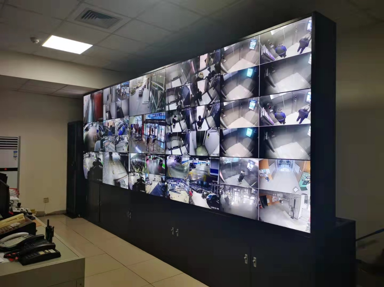 北京某单位监控室46寸液晶拼接屏35成功验收